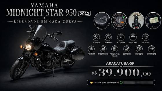 YAMAHA XVS950A MIDNIGHT STAR YAMAHA XVS950A MIDNIGHT STAR